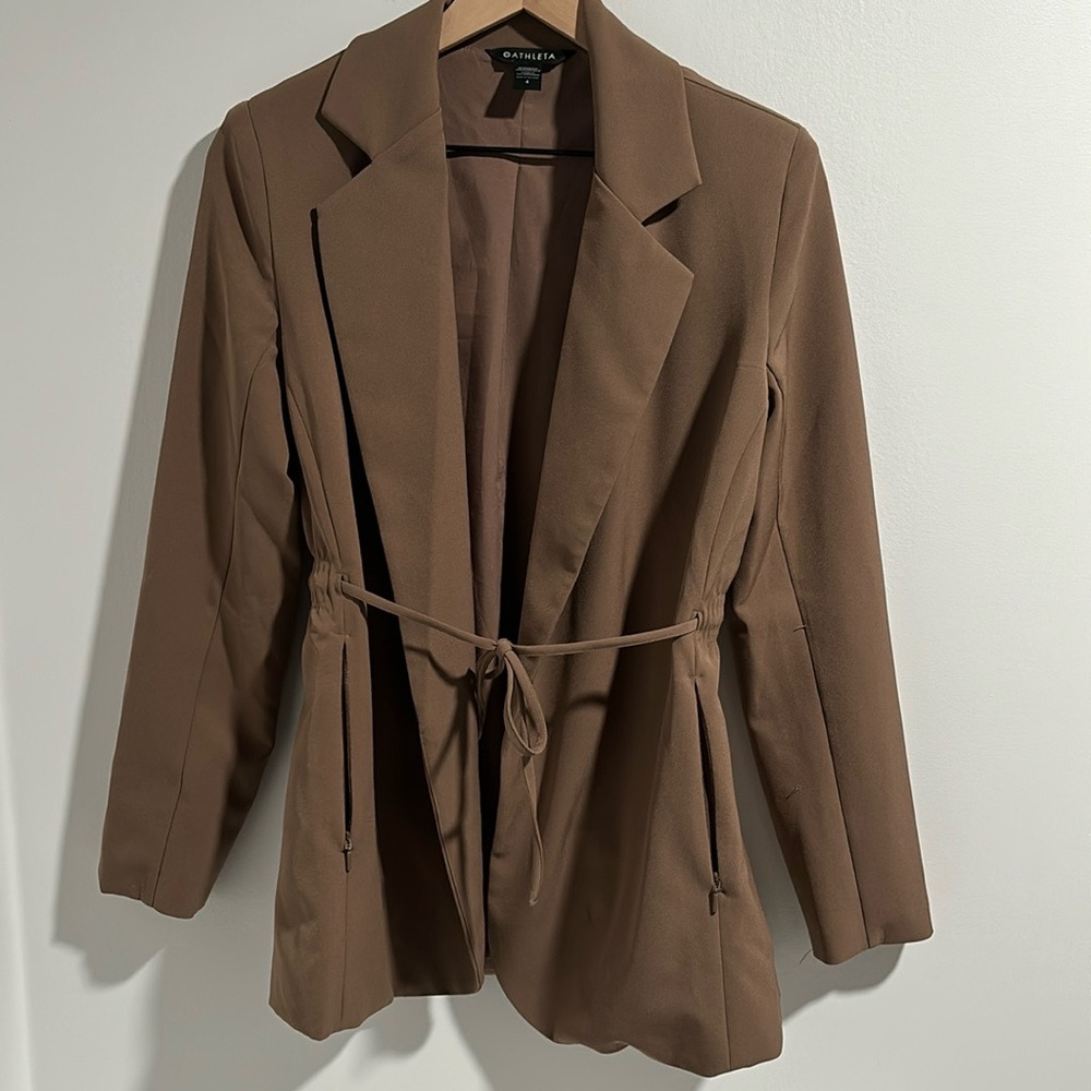 Athleta endless blazer rustic beige